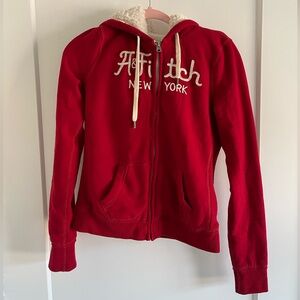 Vintage y2k abercrombie & fitch fur hoodie